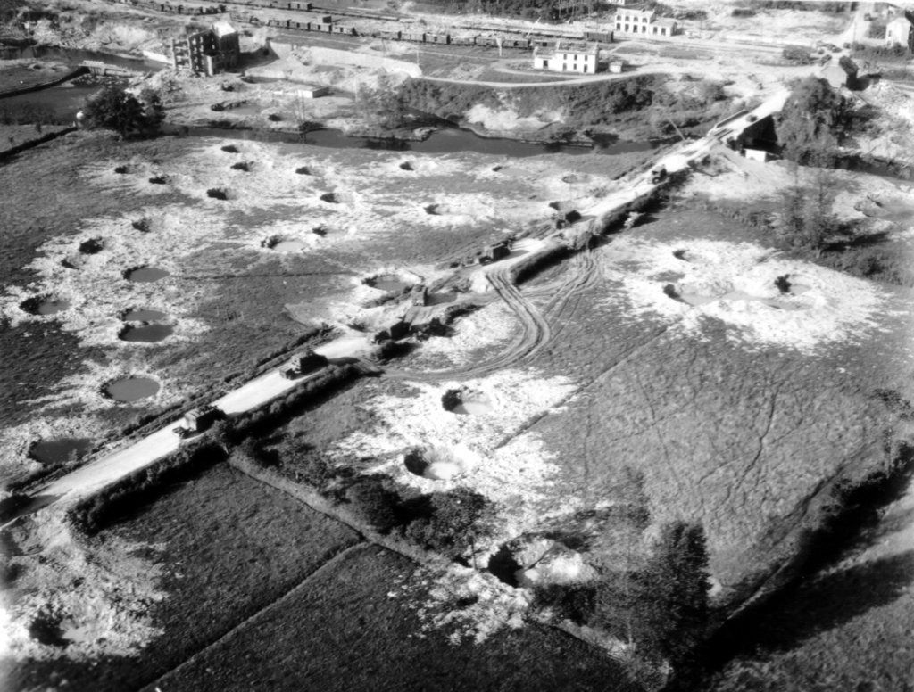 viewfromtheairofthedamagecausedaroundcrencesrailwaystation.jpg